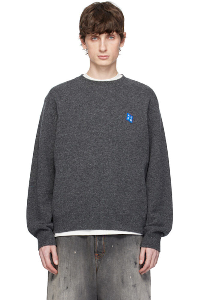 

Серый знак, TRS Tag Knit 01 свитер ADER error