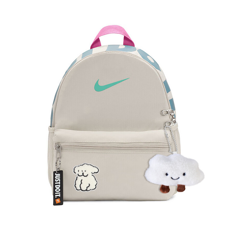 

Nike Тканевый рюкзак для детей серо-белый, Dark Cloud Rain