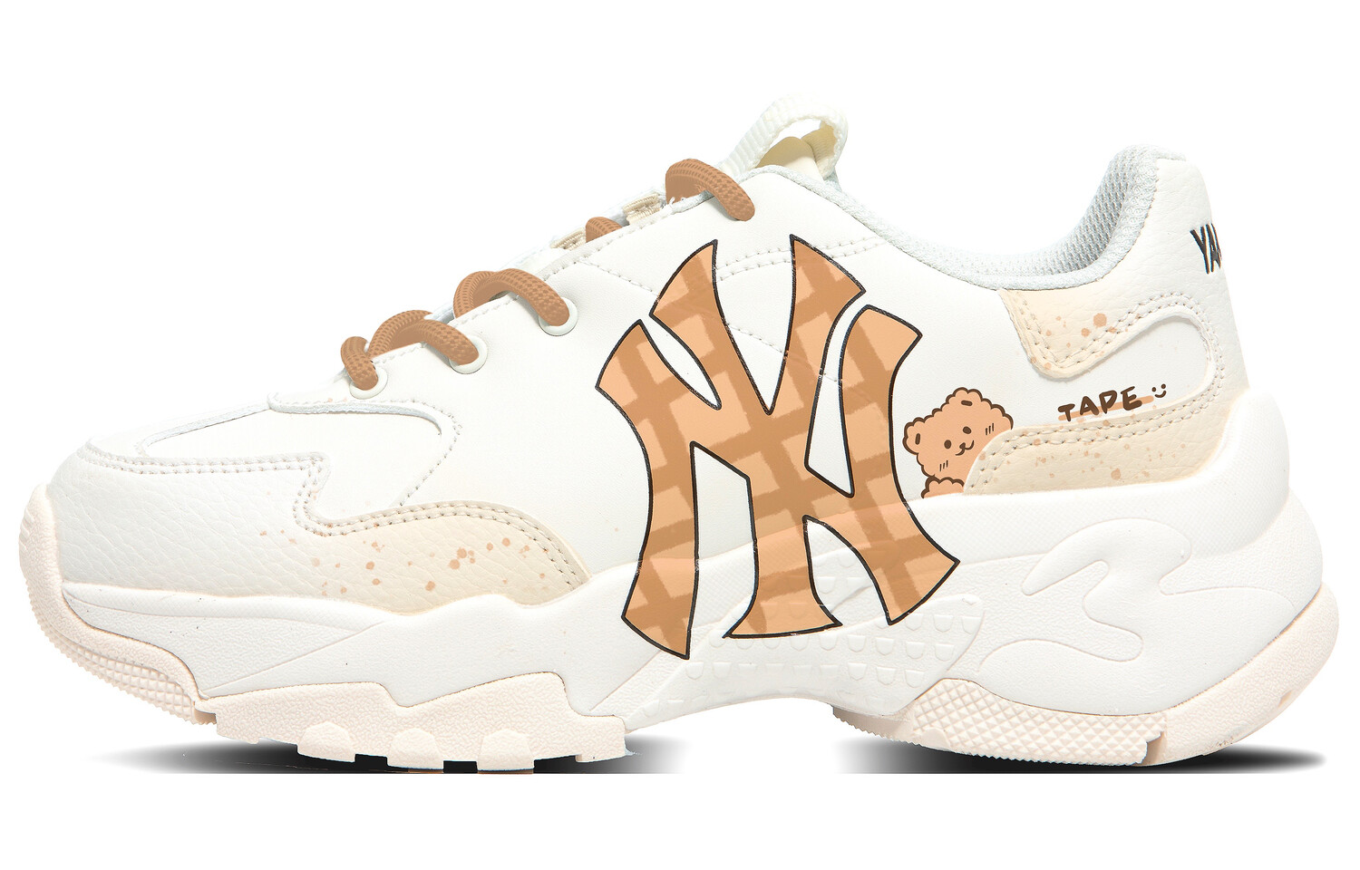 

Кроссовки MLB Big Ball Chunky Chunky Sneakers Unisex Low-top Beige/Brown, цвет Off White