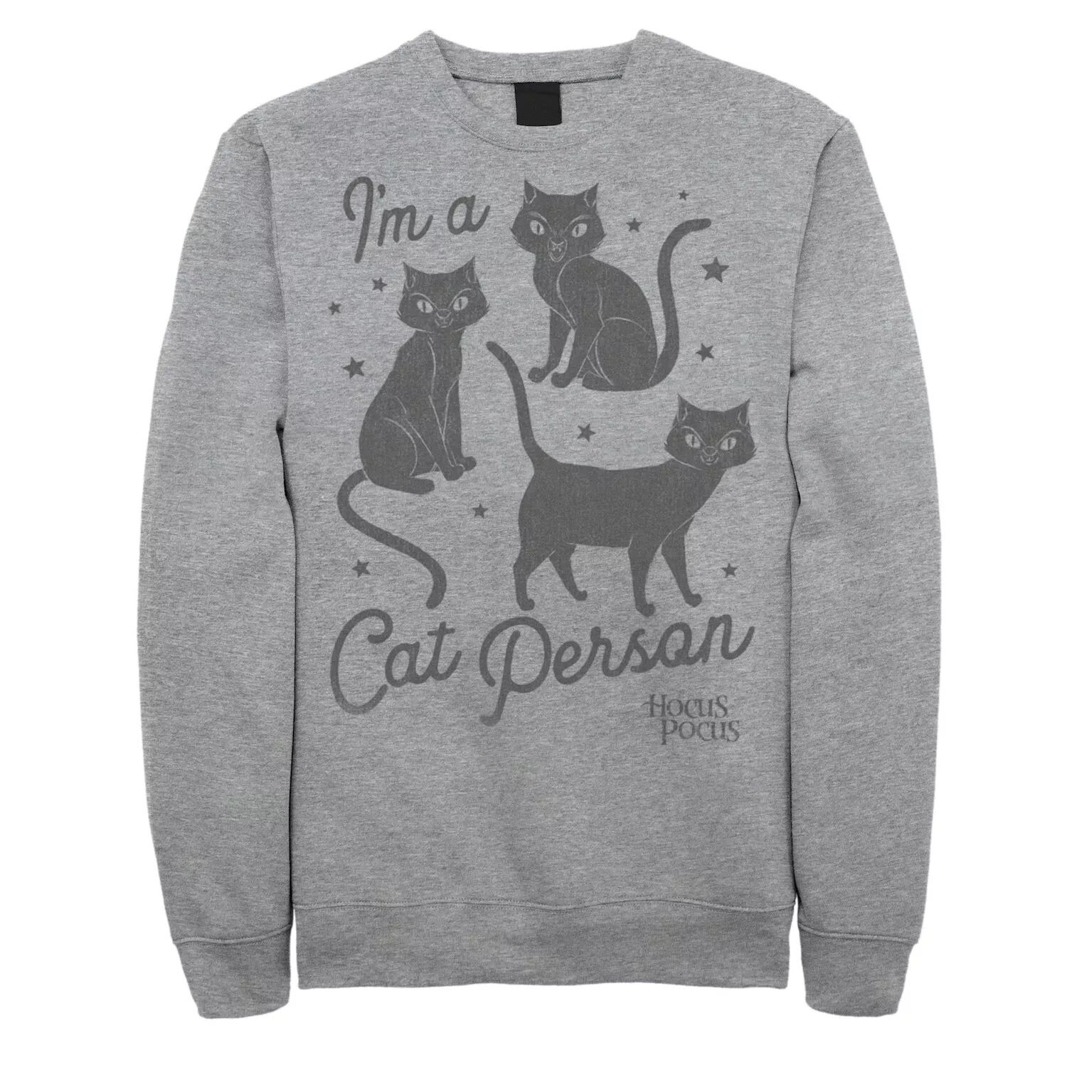 

Мужской свитшот с надписью Hocus Pocus Cat Person Licensed Character