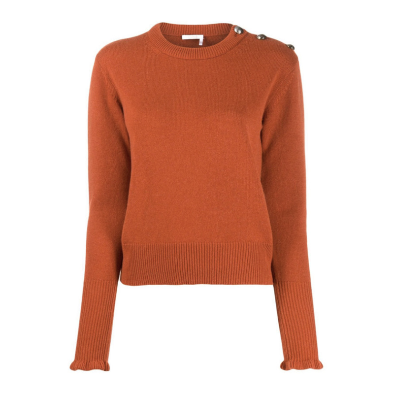 

Chloé Свитер Chloe SS22 женский оранжево-красный