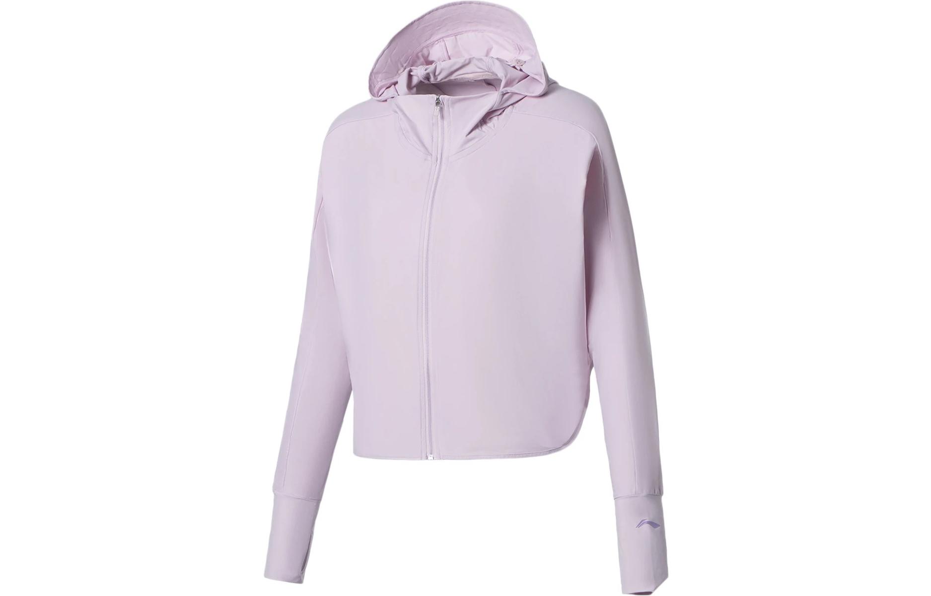 

LINING Толстовка Fitness Series для женщин в пыльно-фиолетовом цвете, Фиолетовый, LINING Толстовка Fitness Series для женщин в пыльно-фиолетовом цвете