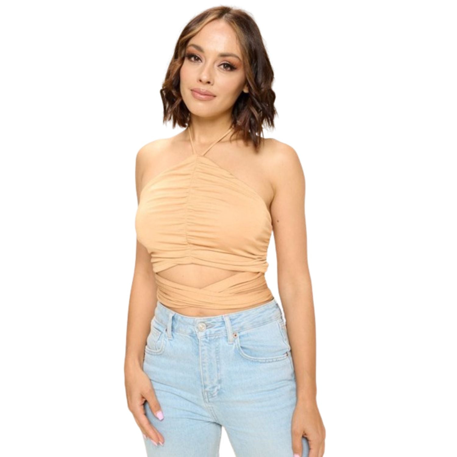 

Кроп-топ на запах TRUEDAMES, Toast