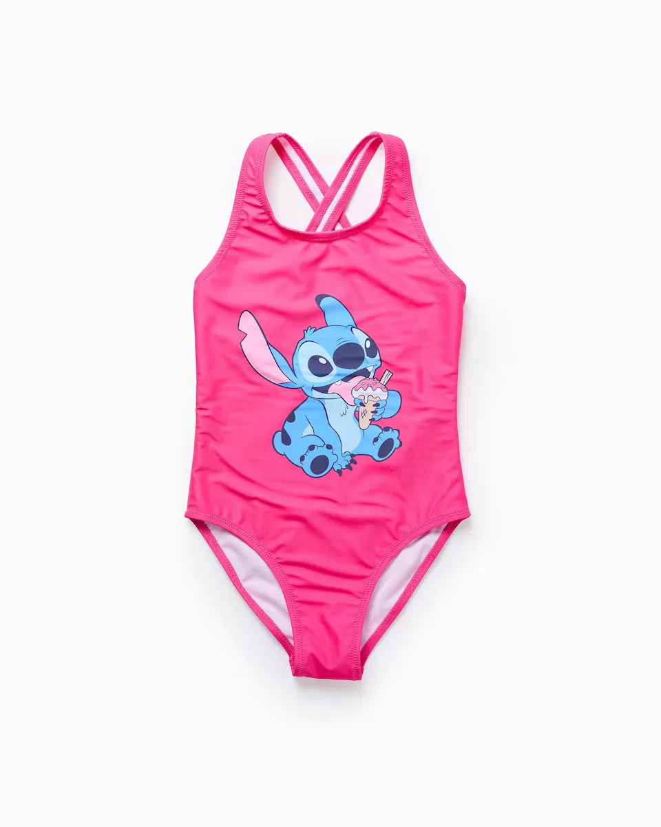 

Купальник для девочек с перекрещенными бретелями от Stitch Zippy, розовый