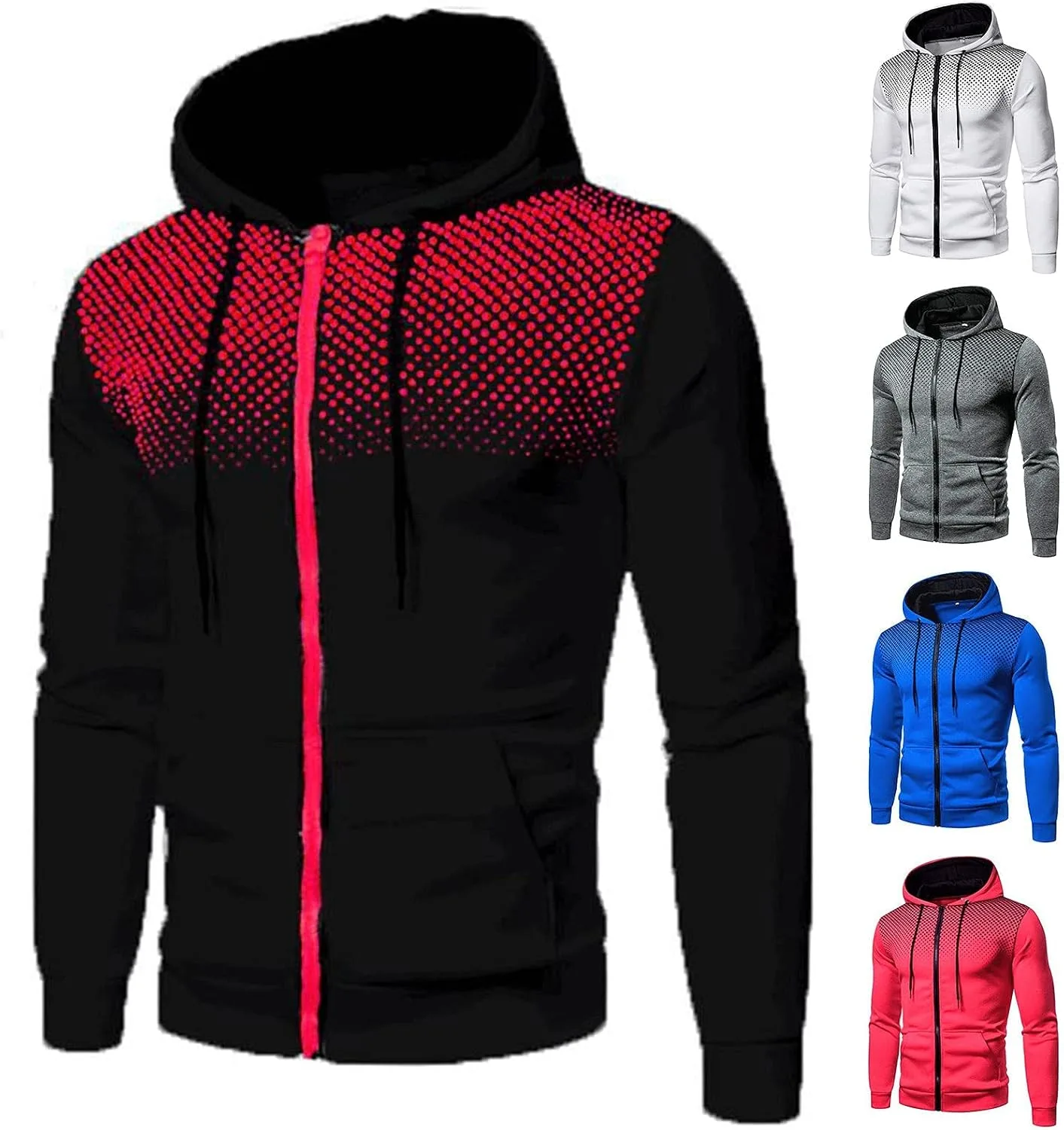 

Мужская худи на молнии с флисовой подкладкой