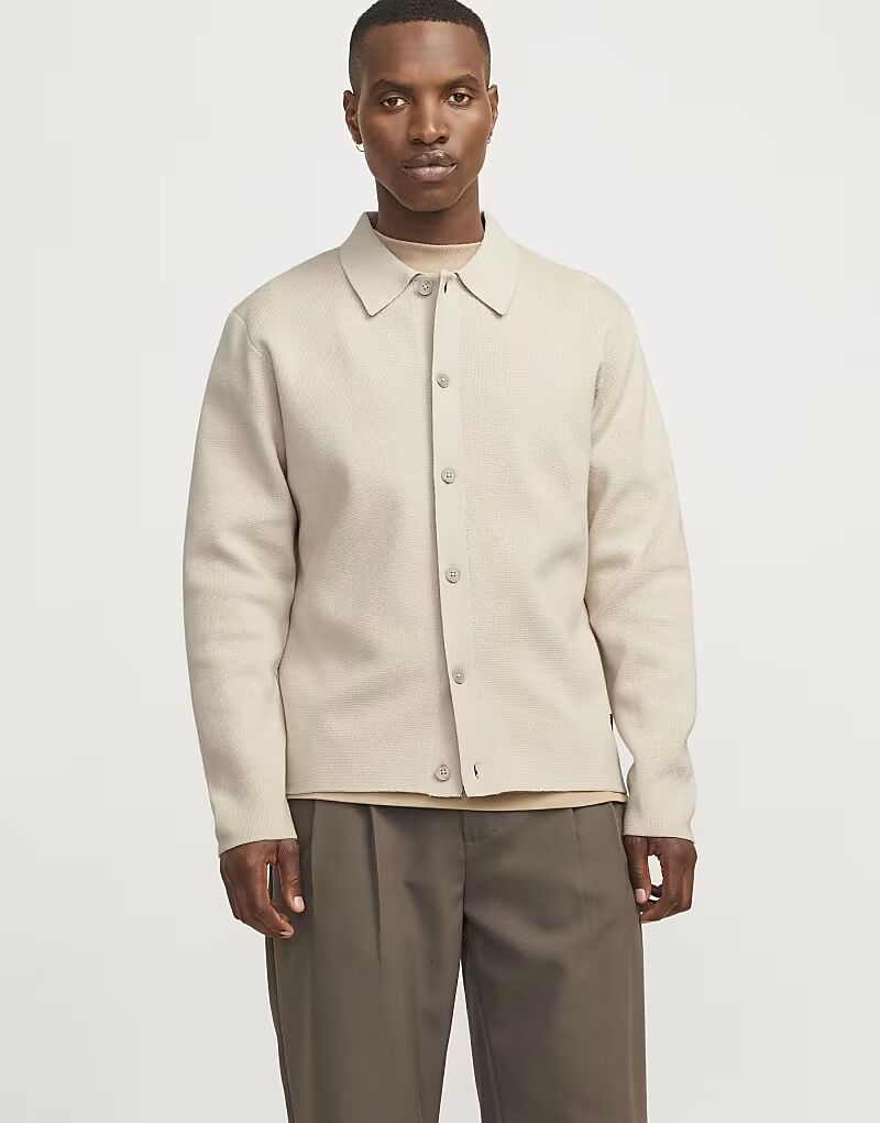 

Jack & Jones Вязаный кардиган с серебристой подкладкой