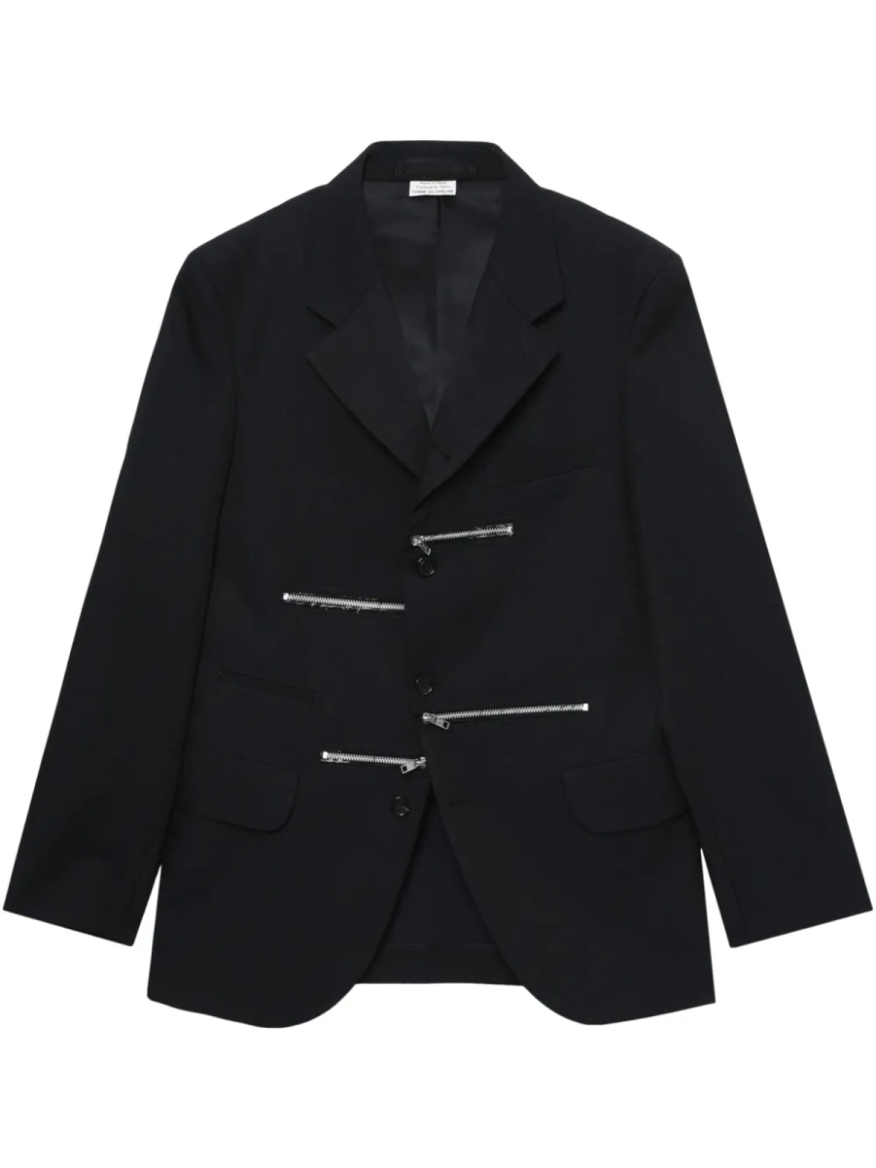 

Пиджак с молниями Comme des Garçons Homme Deux, синий