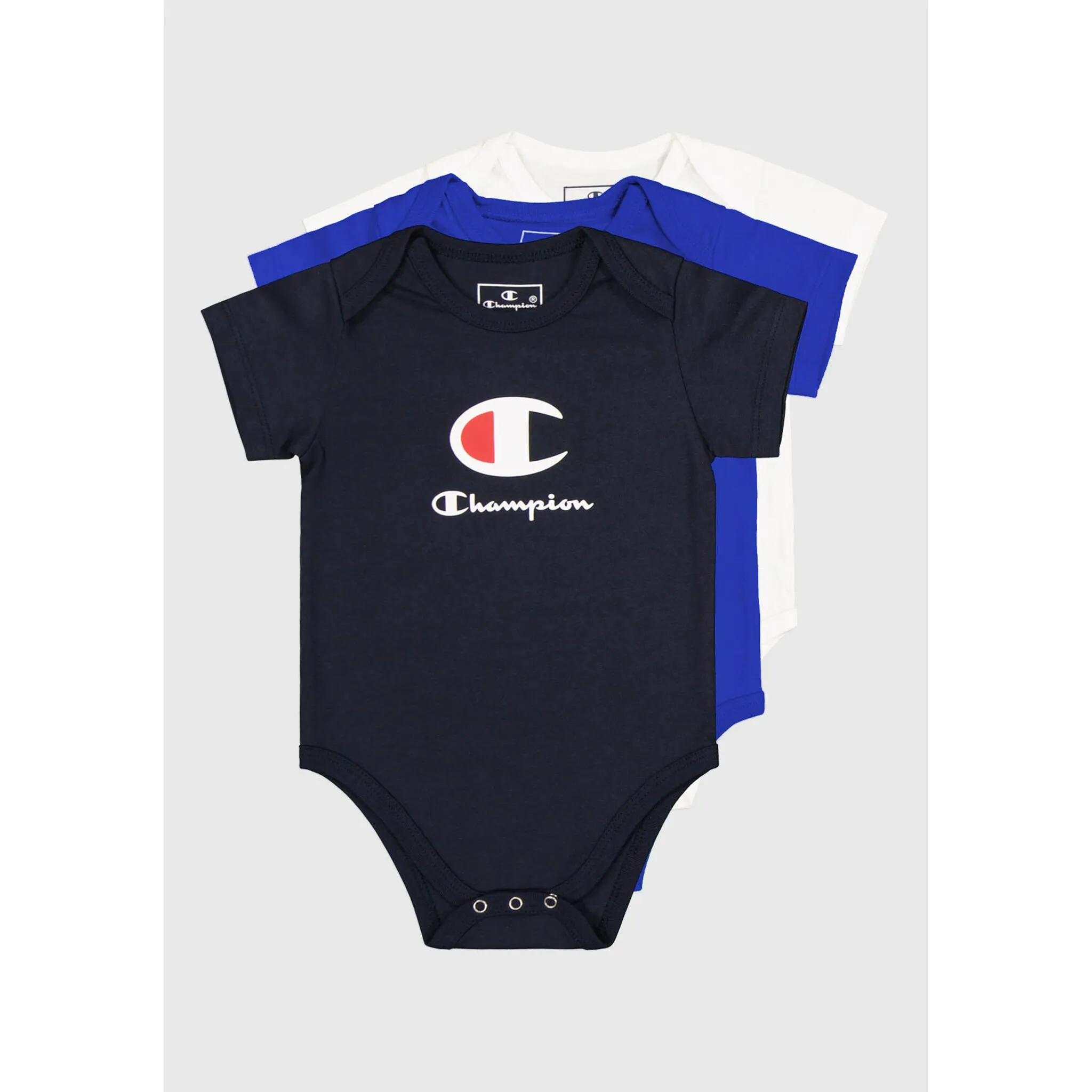 

Рубашка Champion с длинными рукавами «3PK SHORTSLEEVE BODYSUITS», цвет NNY/WHT/BAI