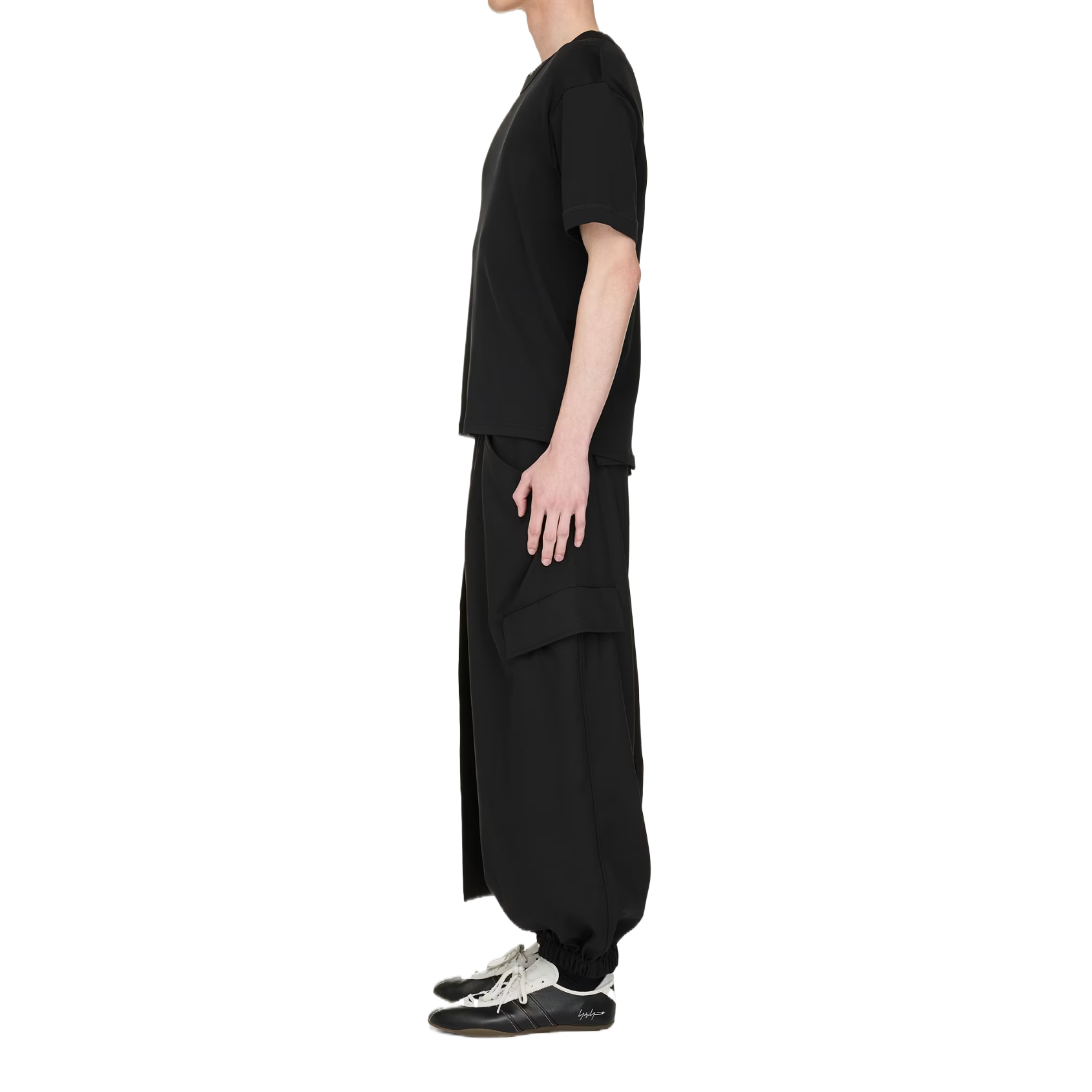 Футболка Y 3 из хлопка с логотипом Y-3, черный — фото 4