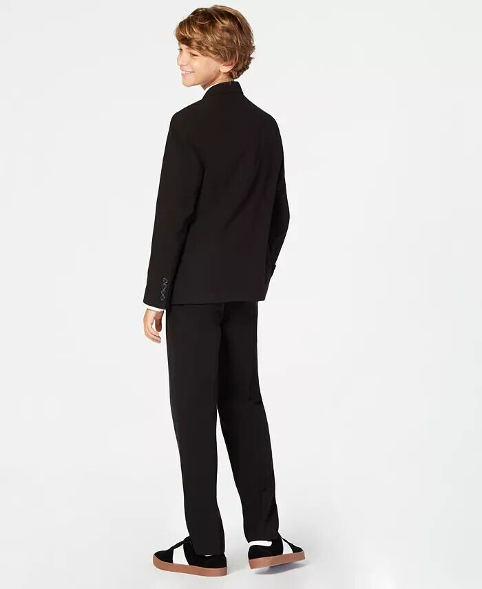 Большие мальчики Slim Fit Stretch костюм Раздельные Calvin Klein, серебряный — фото 2