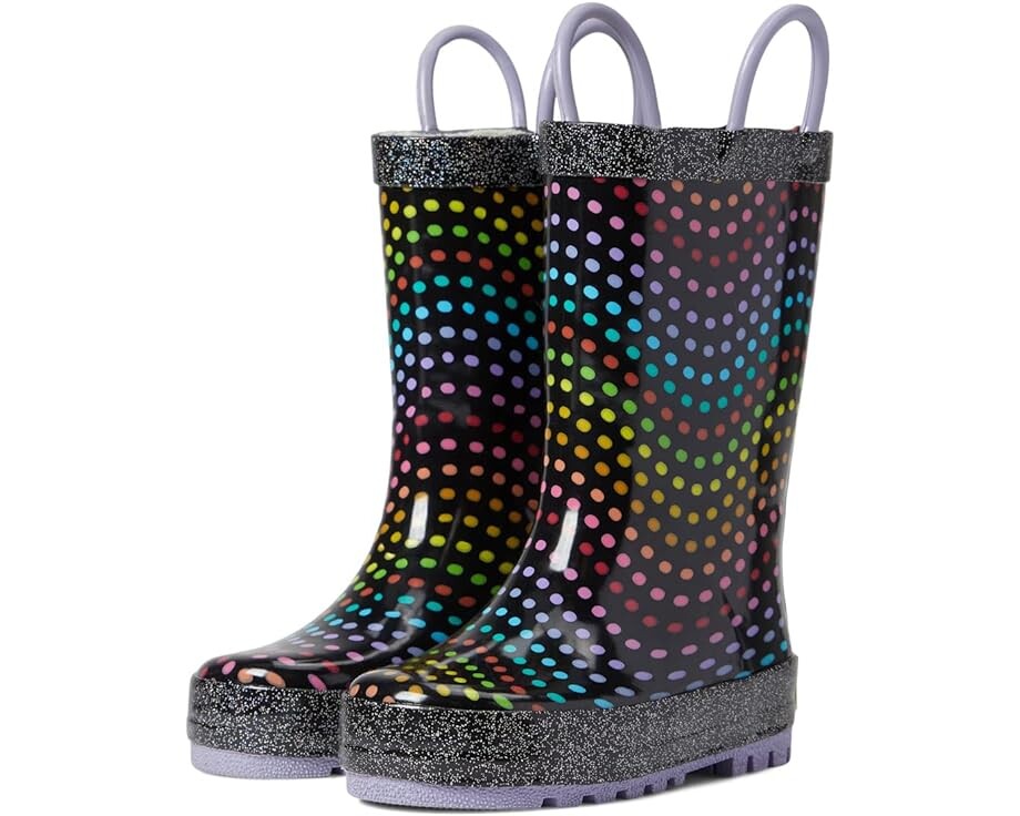 

Ботинки Western Chief Rainbow Wave Waterproof Rain Boot, черный