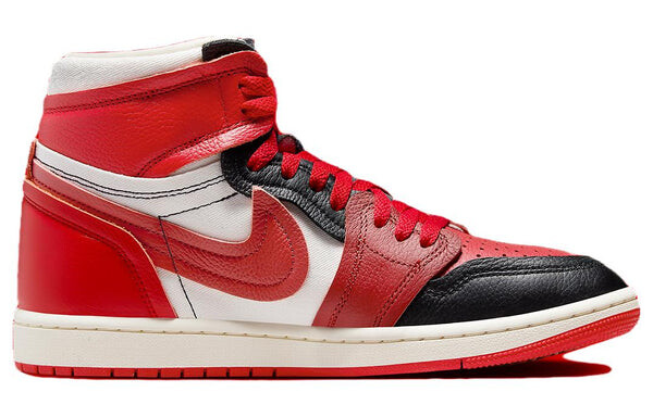 Кроссовки 1 высота мм Air Jordan, красный — фото 3