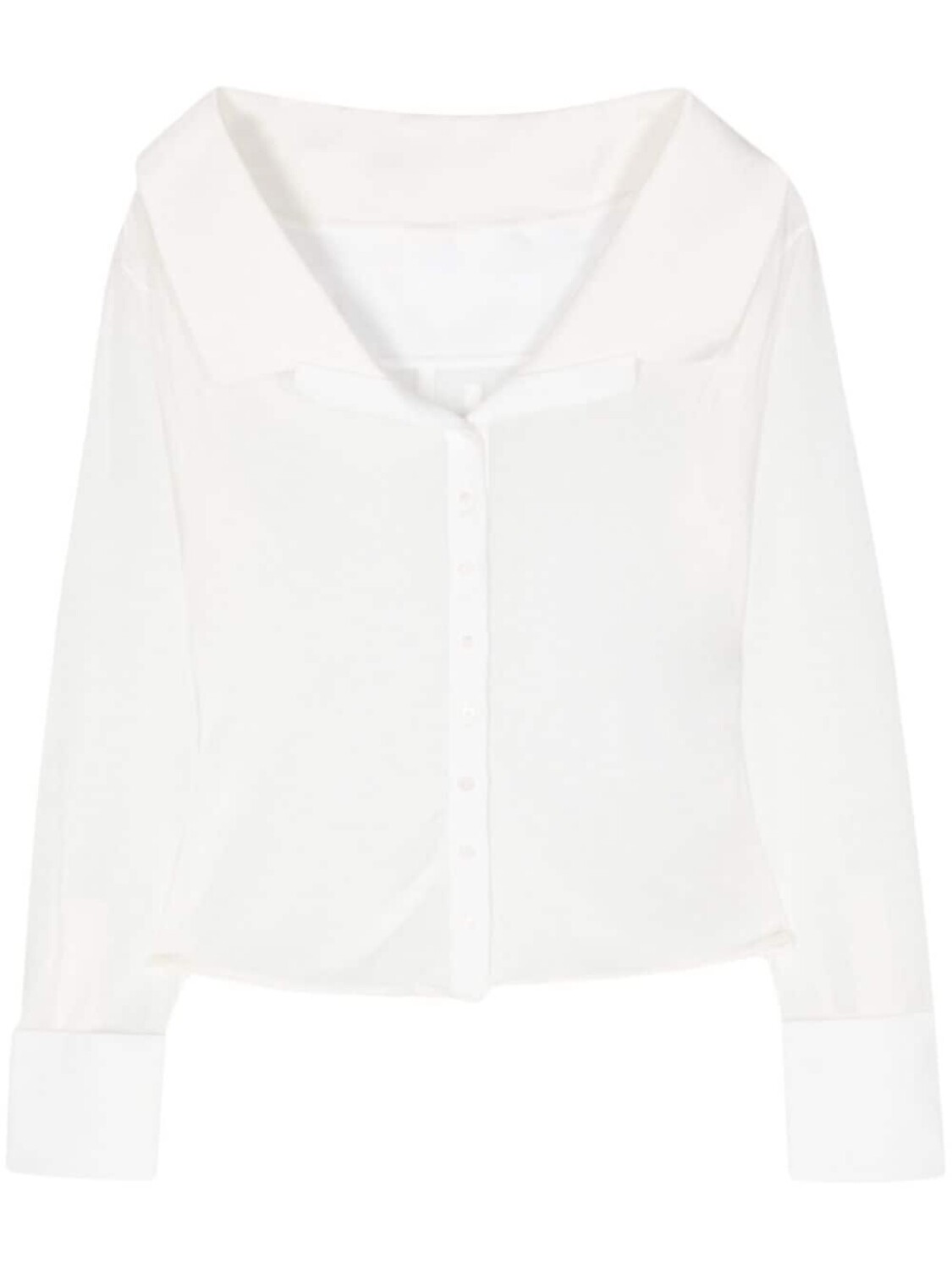 

Jacquemus рубашка La chemise Brezza с открытыми плечами, белый