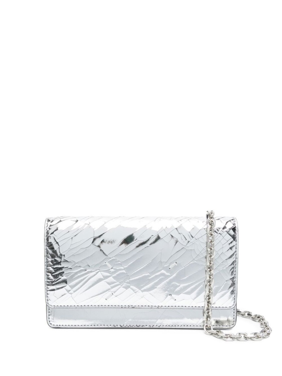 

Кошелек Maison Margiela Broken Mirror на цепочке, серебристый
