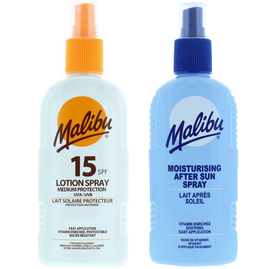 

Спрей Malibu SPF15 200 мл + Бальзам-спрей после загара 200 мл