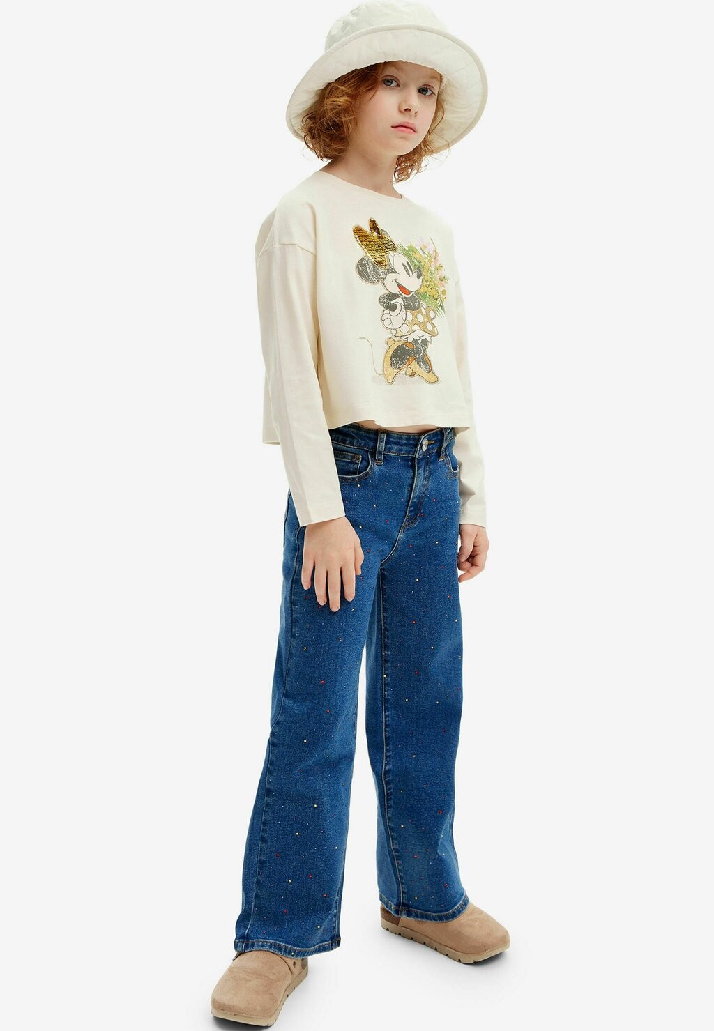 

Топ с длинными рукавами MINNIE MOUSE FLORAL Desigual, белый