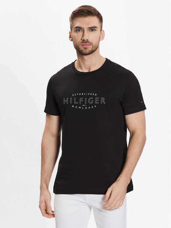 

Футболка узкого кроя Tommy Hilfiger, черный