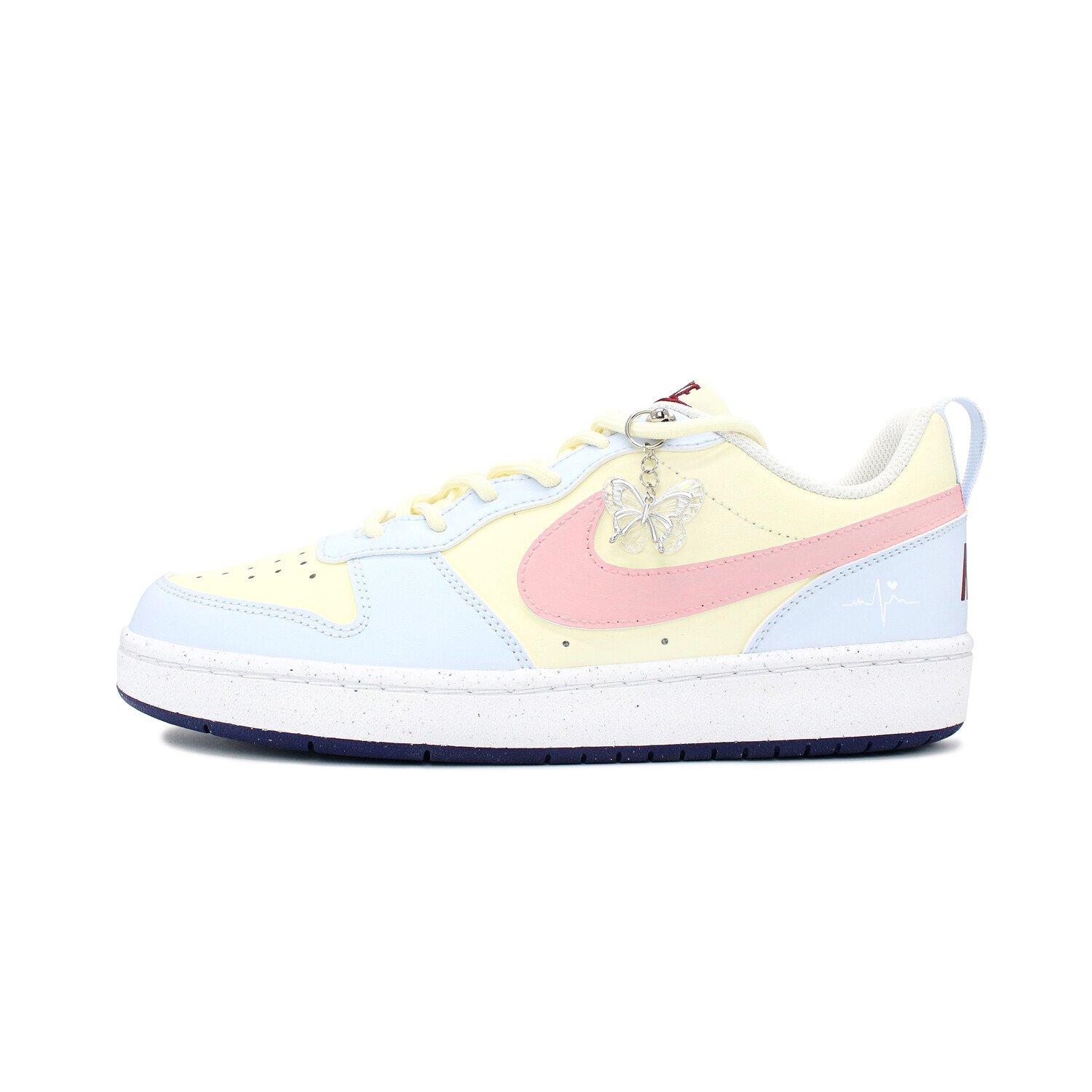 

Кроссовки Nike Court Borough Skateboarding Shoes Women's Low-top Yellow/blue/pink, голубой, Синий, Кроссовки Nike Court Borough Skateboarding Shoes Women's Low-top Yellow/blue/pink, голубой