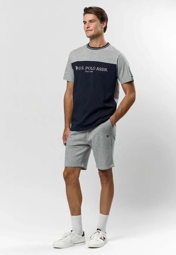 Футболка с принтом умкарло U.S. Polo Assn., Grey Melange — фото 2