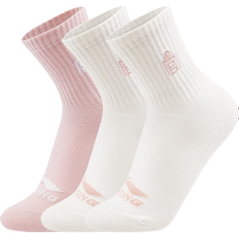 

GUGONG,LIANMINGKUAN серия "Китайская культура" гольфы женские набор из 3 пар LINING, светло-розовый