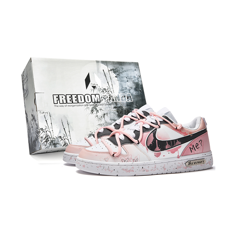 

Кроссовки Nike Court Borough Skateboarding Shoes Women's Low-top Pink/Black, черный