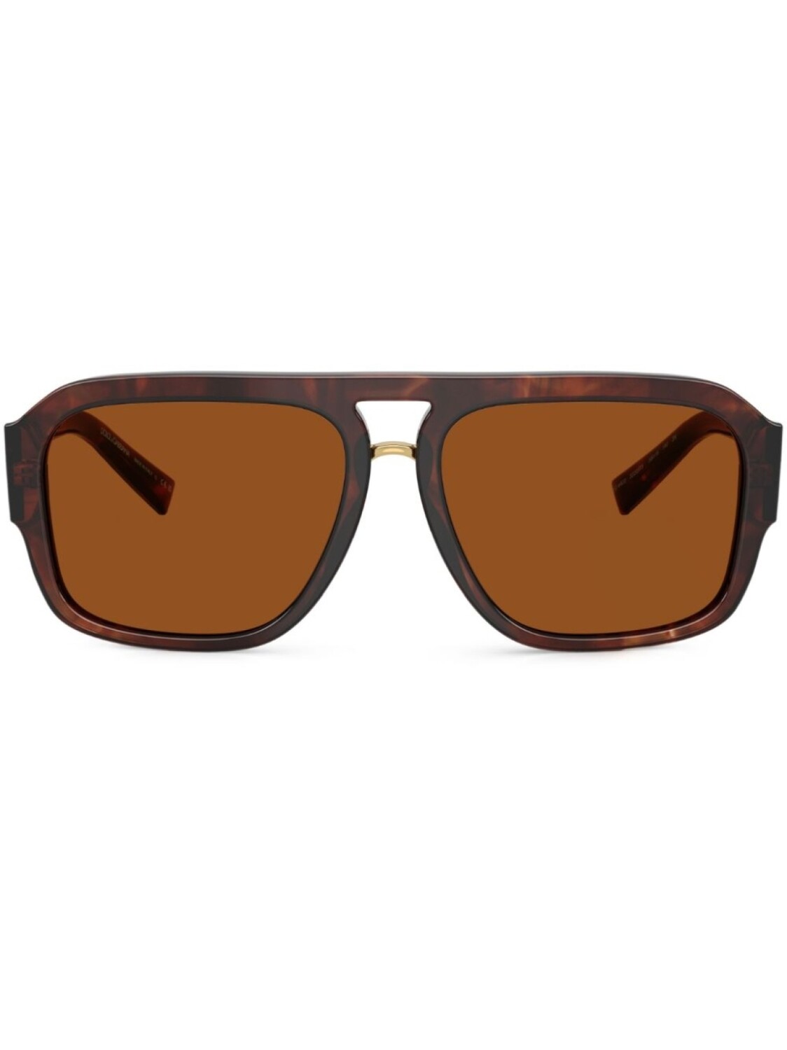 

Солнцезащитные очки-пилоты DG Crossed Dolce & Gabbana Eyewear, коричневый