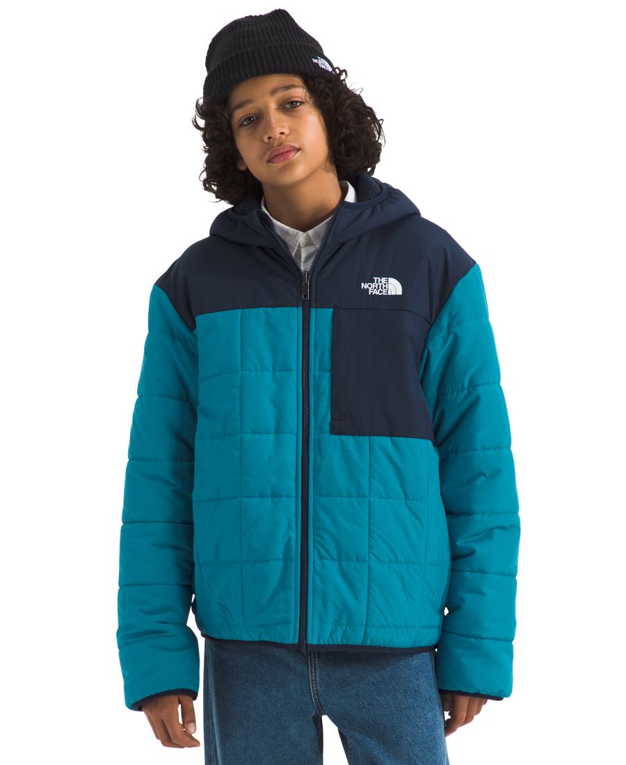 

Детская двусторонняя куртка Shasta на молнии с капюшоном, размер 6-20 The North Face, Dusk Blue/Summit Navy