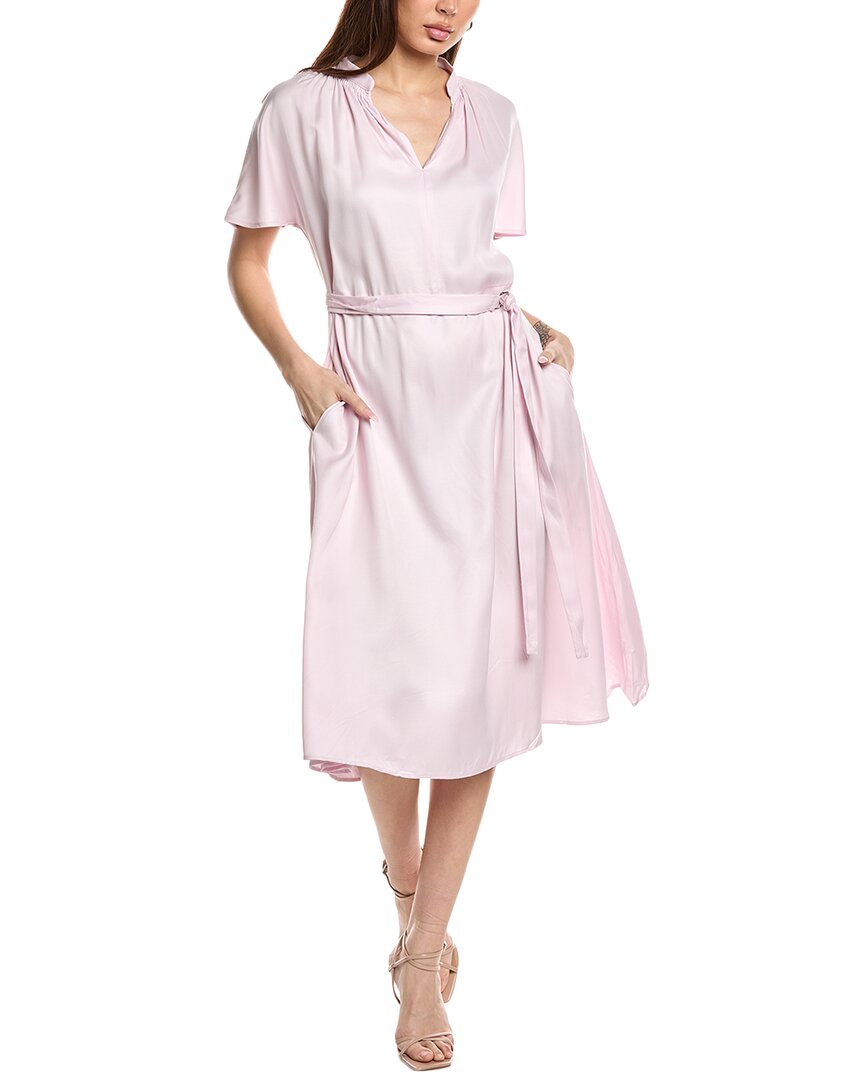 

Платье миди Hugo Boss Dalluah, розовый