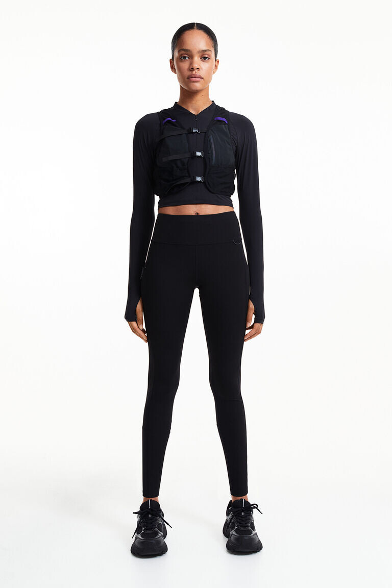 

Леггинсы для бега drymove с карманами H&M, черный