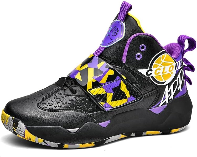 

Баскетбольные кроссовки для мальчика, легкие модные кеды Jevaloo, черный