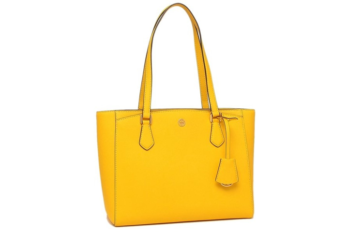 

Кожаная сумка Robinson, шоппер, женская маленькая сумка lemon TORY BURCH