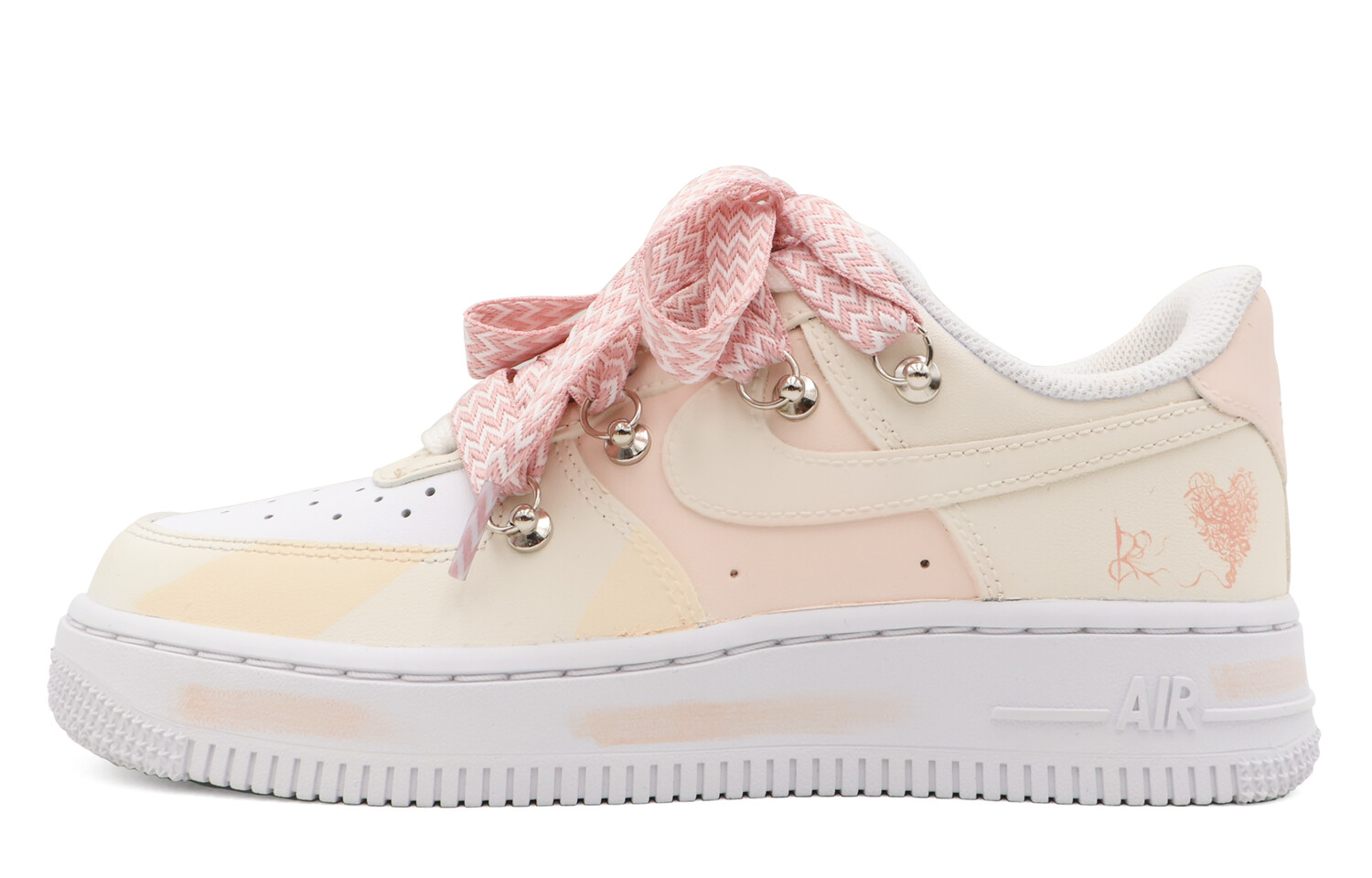 

Кроссовки Nike Air Force 1 Skateboarding Shoes Men Low-top Light Pink, розовый
