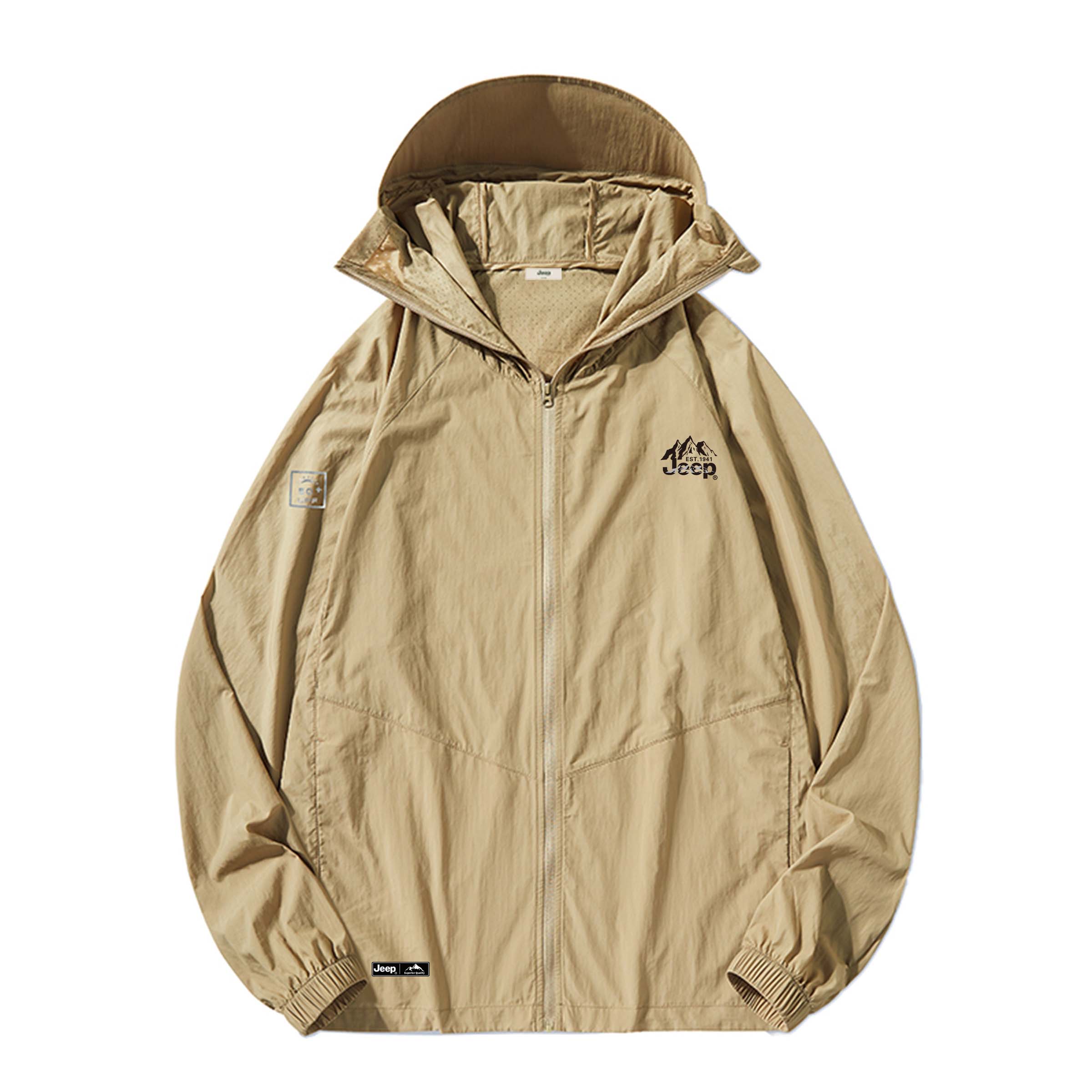 

Дышащая одежда с защитой от солнца Unisex Jeep, хаки коричневый