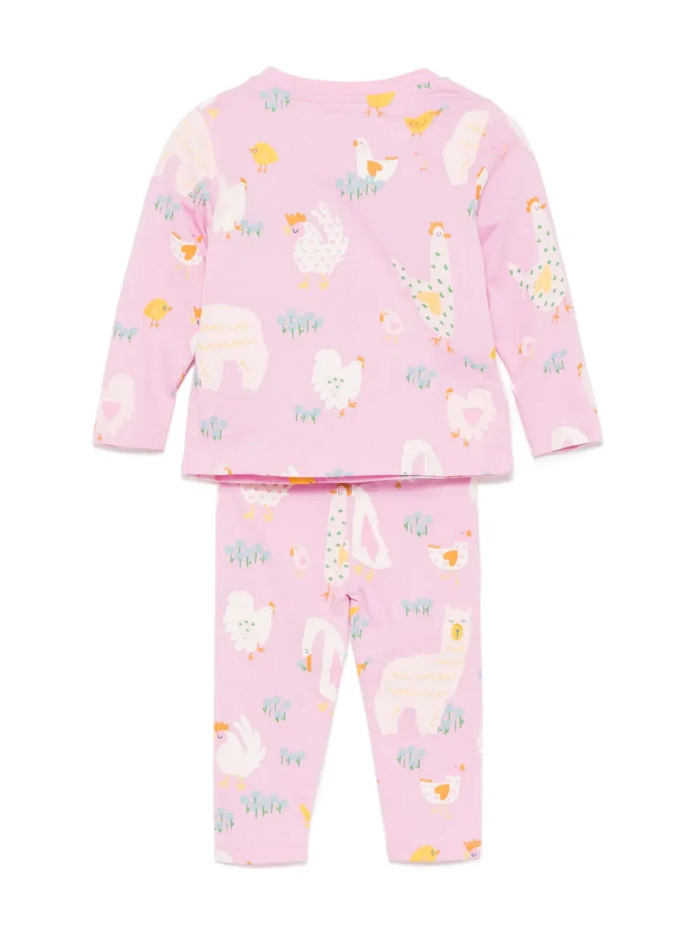 Спортивный костюм с животным принтом Stella Mccartney Kids, розовый — фото 2