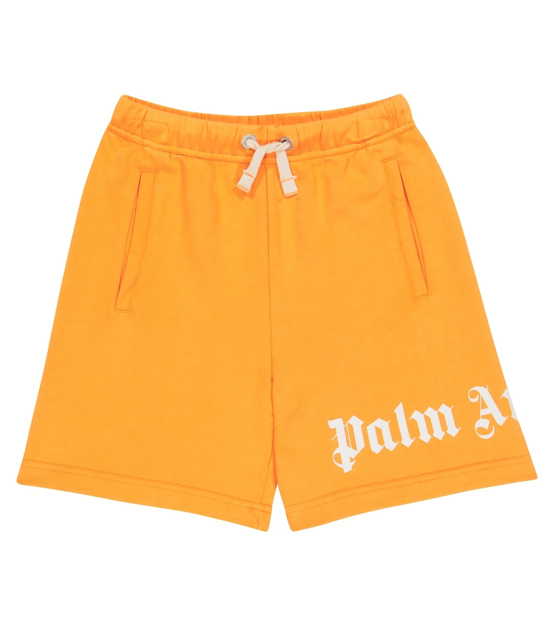 

Шорты из хлопкового джерси с логотипом Palm Angels, оранжевый
