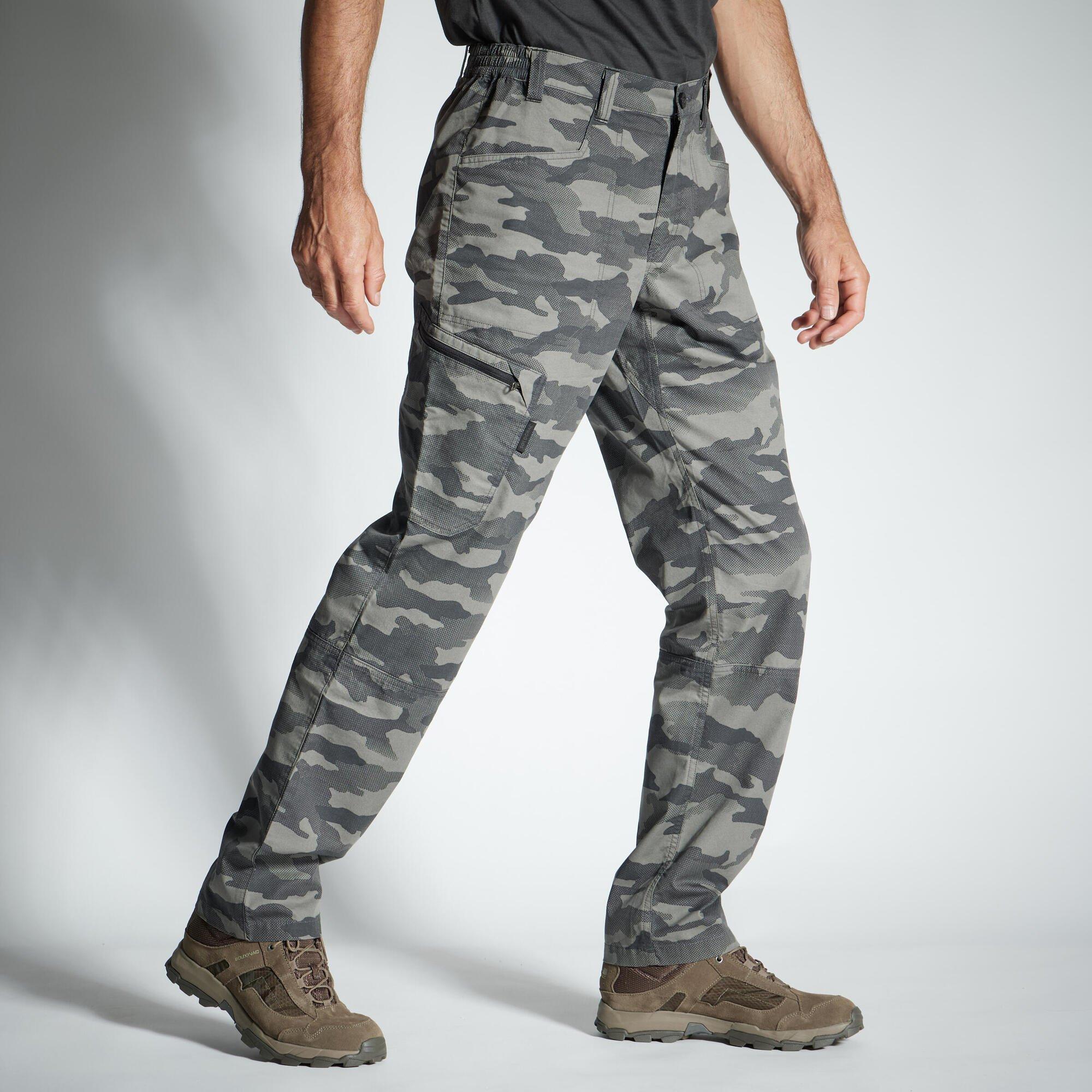 

Легкие брюки Decathlon 100 Camo Halftone Solognac, серый