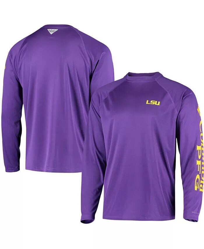 

Мужская фиолетовая футболка LSU Tigers Terminal Tackle Omni-Shade с длинным рукавом Columbia