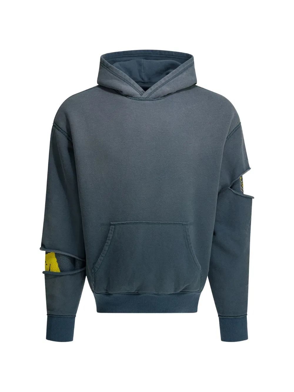 

Худи с вырезами и многослойным дизайном Kapital, синий