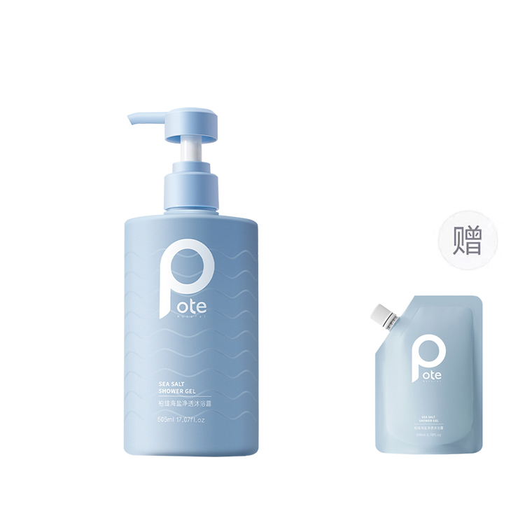 

Морской соль гель для душа против клещей и контроля жира глубокое очищение поппури 505мл/505мл*2 POTE