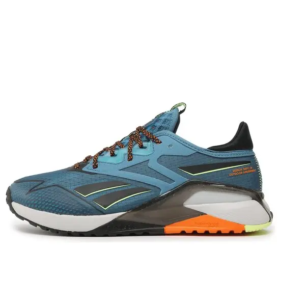 

Кроссовки nano x2 tr adventure 'steely blue smash orange' Reebok, синий
