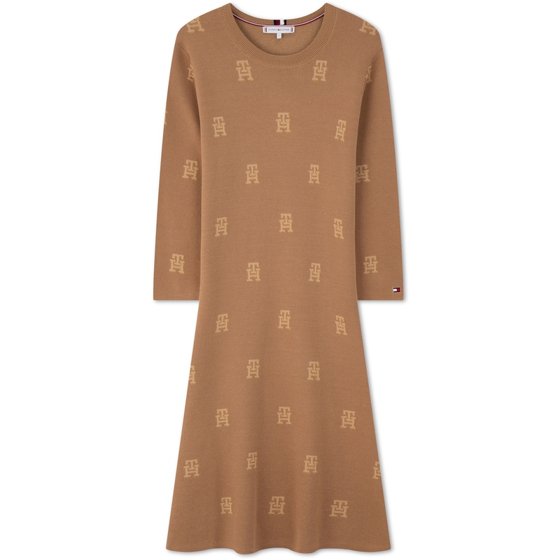 

Женское платье с длинными рукавами Tommy Hilfiger, хаки
