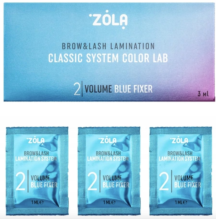 

Фиксатор для ламинирования ресниц и бровей ZOLA Color Lab 02 Lifting Blue Gel 3 мл Project Lashes