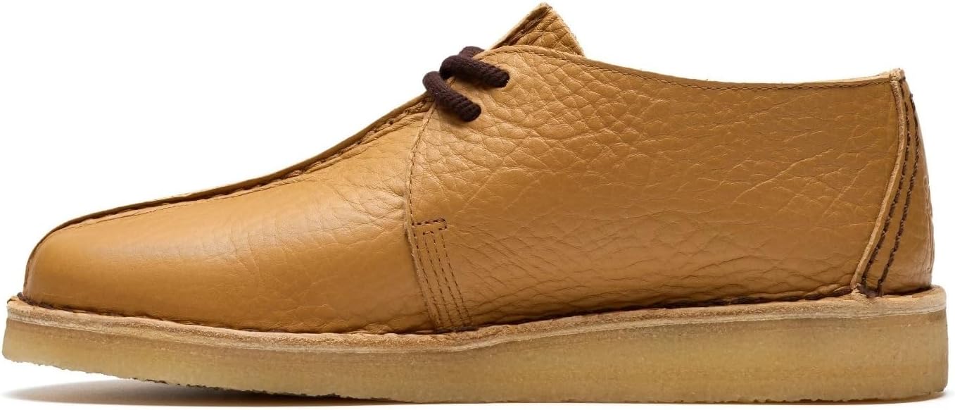 Мужские ботинки Clarks Originals Desert Trek из кожи цвета карри 26182780, initial — фото 3