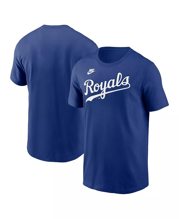 

Мужская футболка Royal Kansas City Royals Cooperstown Wordmark Nike