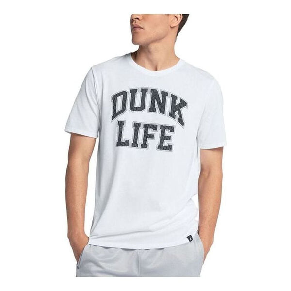 

Футболка Air Jordan Logo T-Shirt 'White Black', белый