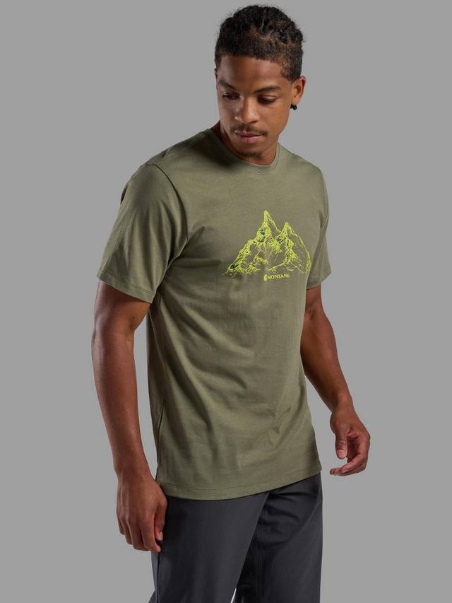 

Мужская горная футболка Montane, цвет Caper