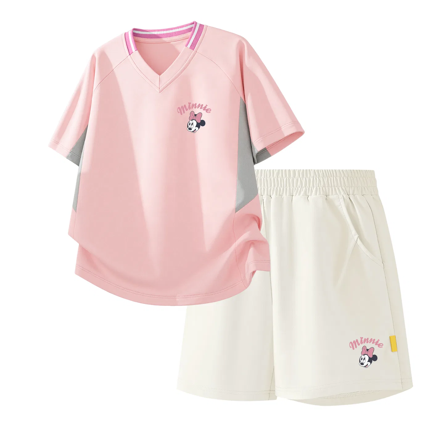 Детский спортивный костюм Casual Sportswear 2 Piece Set Disney, Thick Board Di Line K Purple+Diene Knot K_Bottom Right Mist White — фото 4