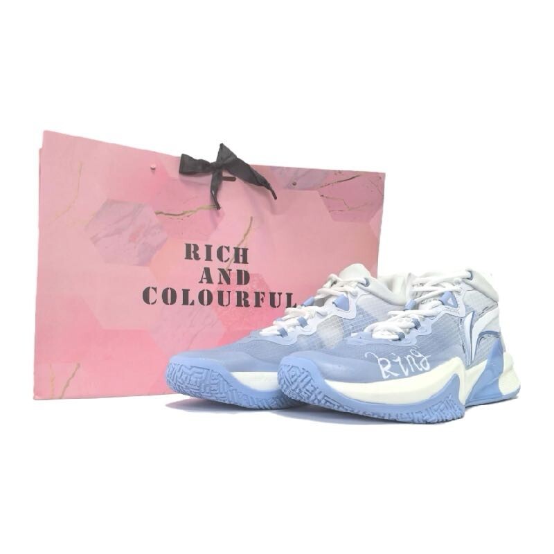 

Баскетбольные кроссовки Light Speed для мужчин, среднего размера, белые/синие Lining