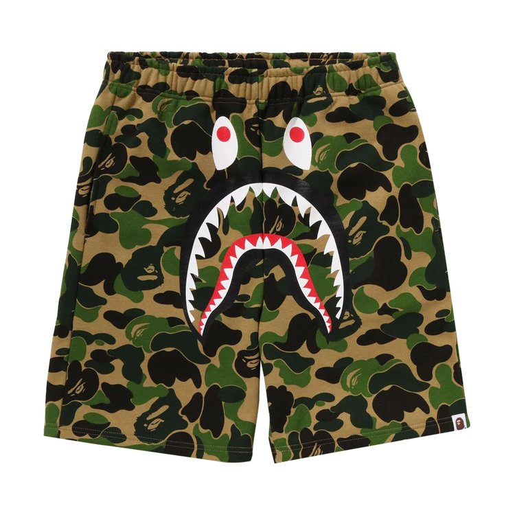 

Шорты BAPE ABC Camo Shark Sweatshorts, зеленый