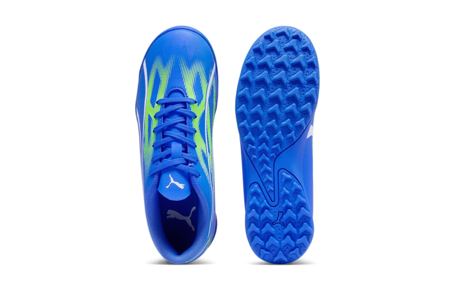 Детские футбольные бутсы Puma Ultra Play GS, Blue-green-white — фото 4
